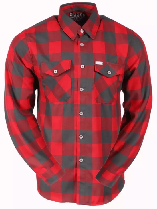 DIXXON Other - Dixxon 50/50 Flannel LT Men’s Nib Shirt 
Red and Grey Plaid Size: XXL